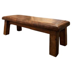 Fabulous Vintage Leather Daybed/Coffee Table/Bench