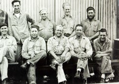 Fabulous Vintage Mid Century Steel Mill Occupational Photograph Dated 1958