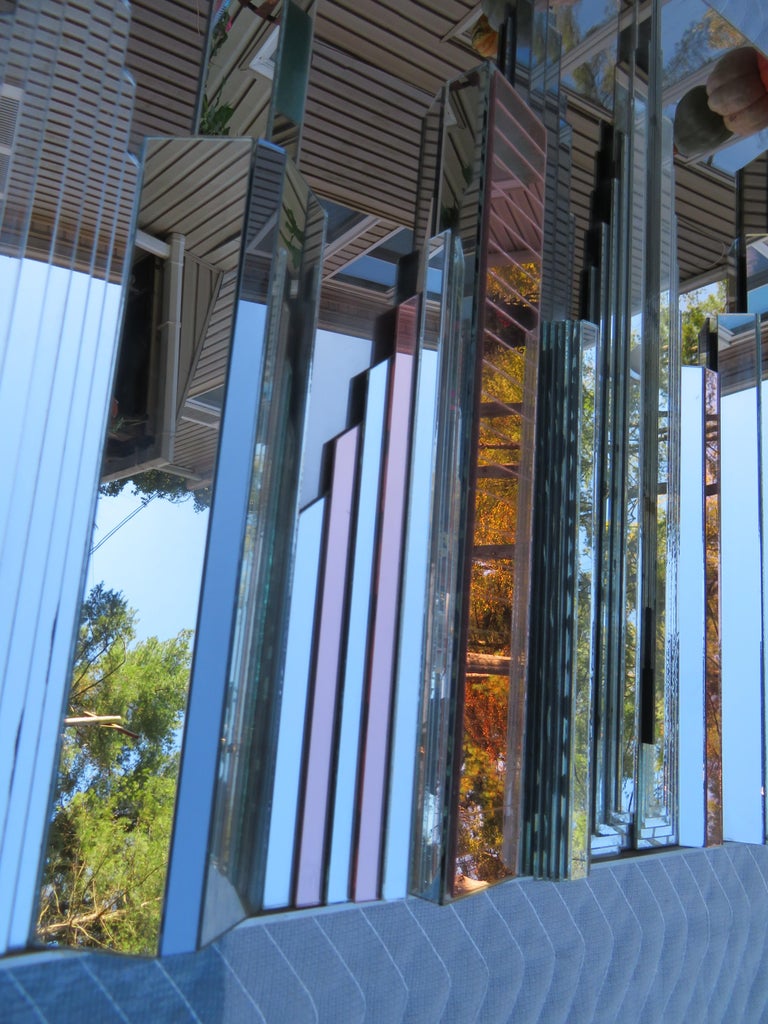 Fabulous Vintage New York City Skyline Mirror Wall Art MidCentury