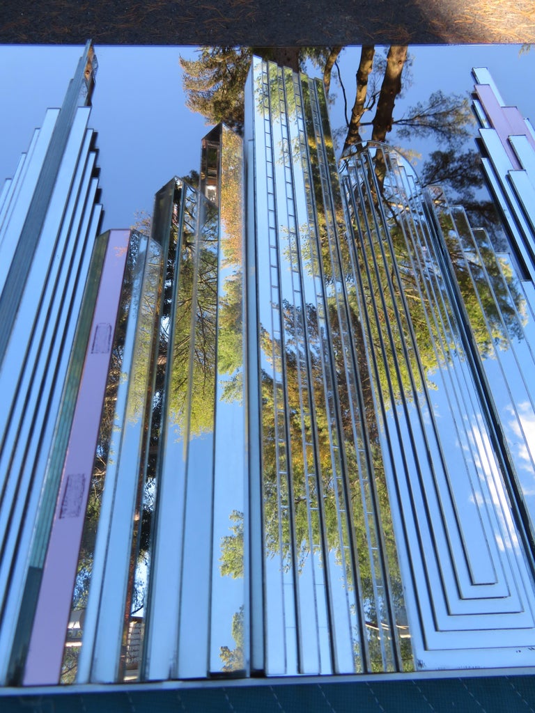 Fabulous Vintage New York City Skyline Mirror Wall Art MidCentury