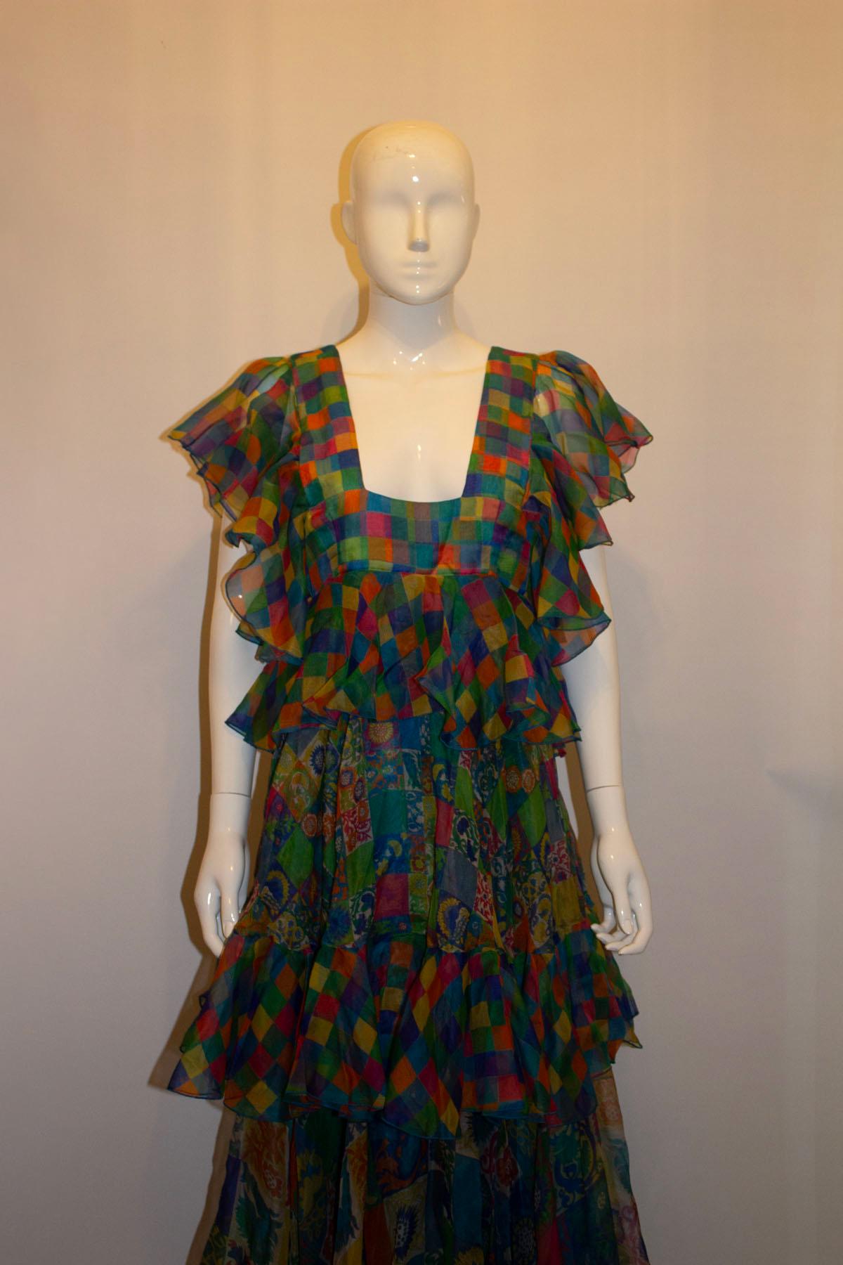 Women's Fabulous Vintage Silk Gina Fratini Gown