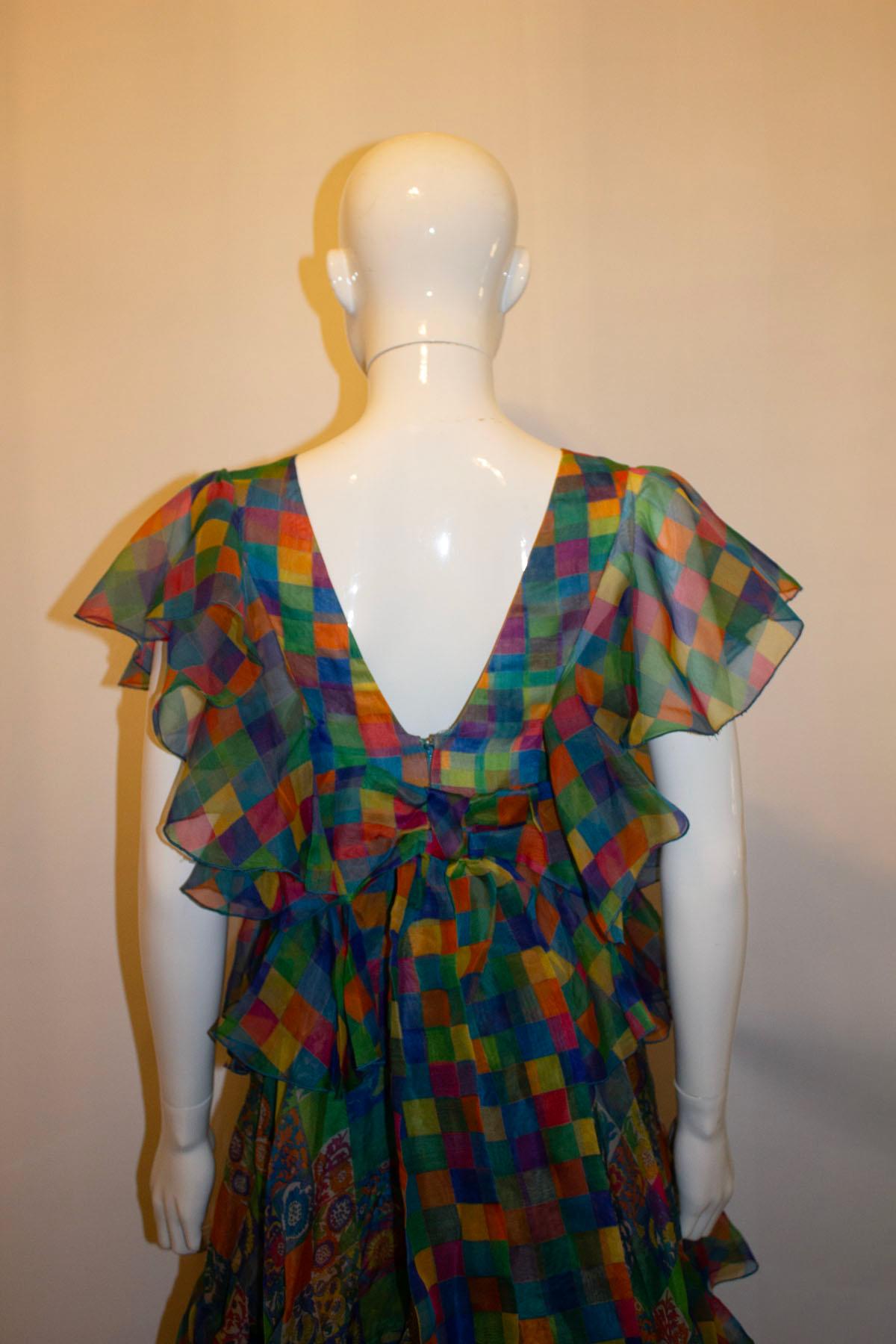 Fabulous Vintage Silk Gina Fratini Gown 1