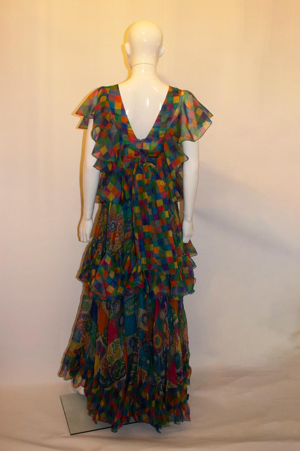 Fabulous Vintage Silk Gina Fratini Gown 2