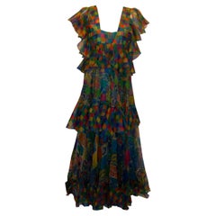 Fabulous Vintage Silk Gina Fratini Gown