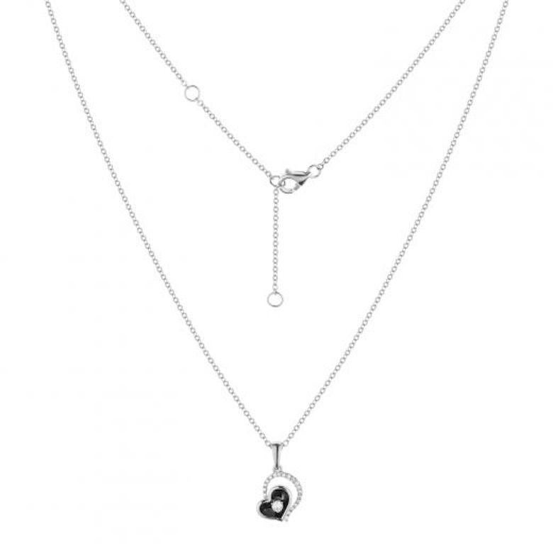 Taille ronde Fabuleux collier pendentif en or blanc et diamants pour elle en vente