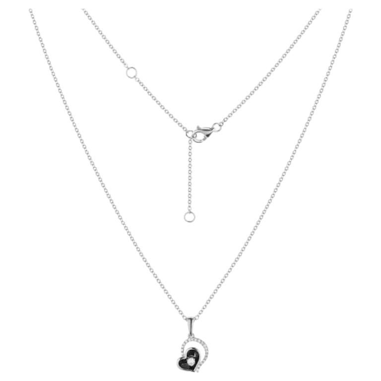 Fabuleux collier pendentif en or blanc et diamants pour elle en vente