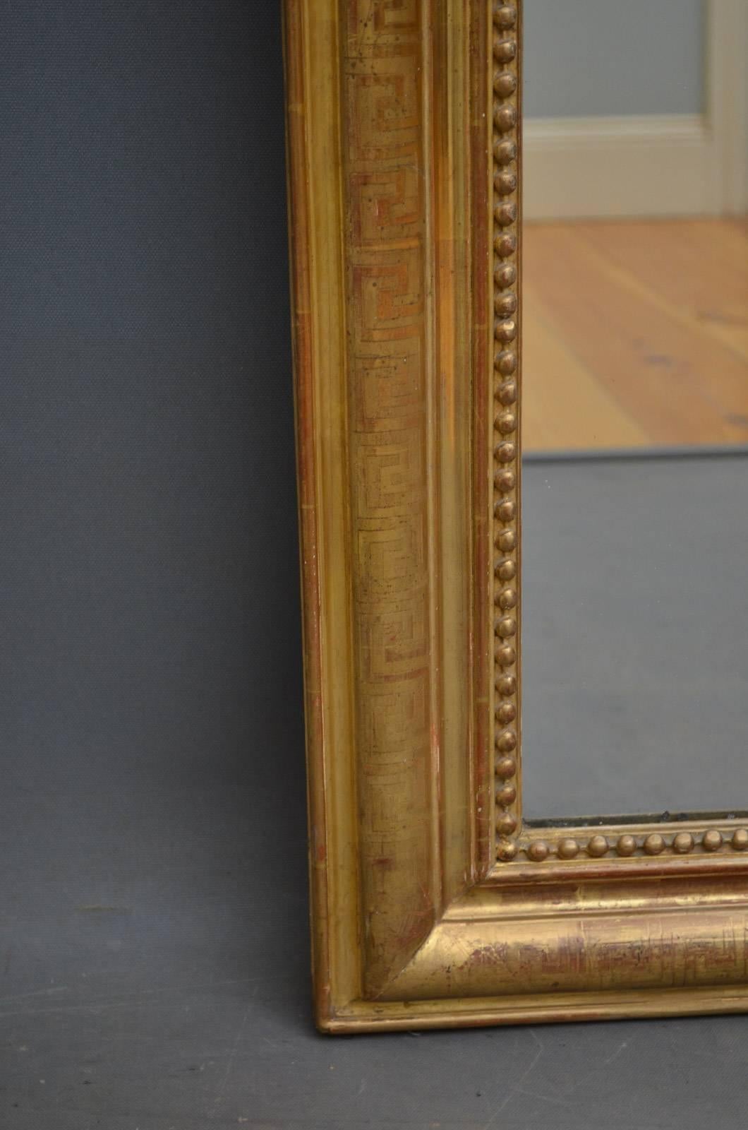 Victorian Fabulous 19th Century French Gilt Mirror