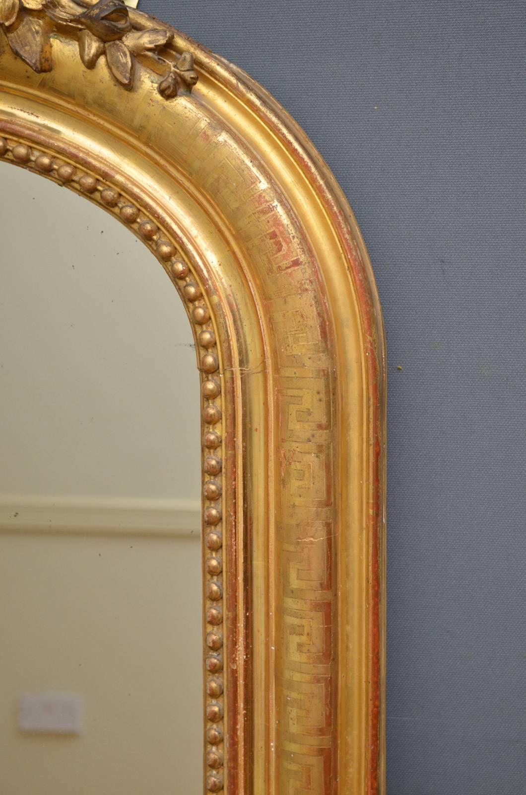 Fabulous 19th Century French Gilt Mirror 2