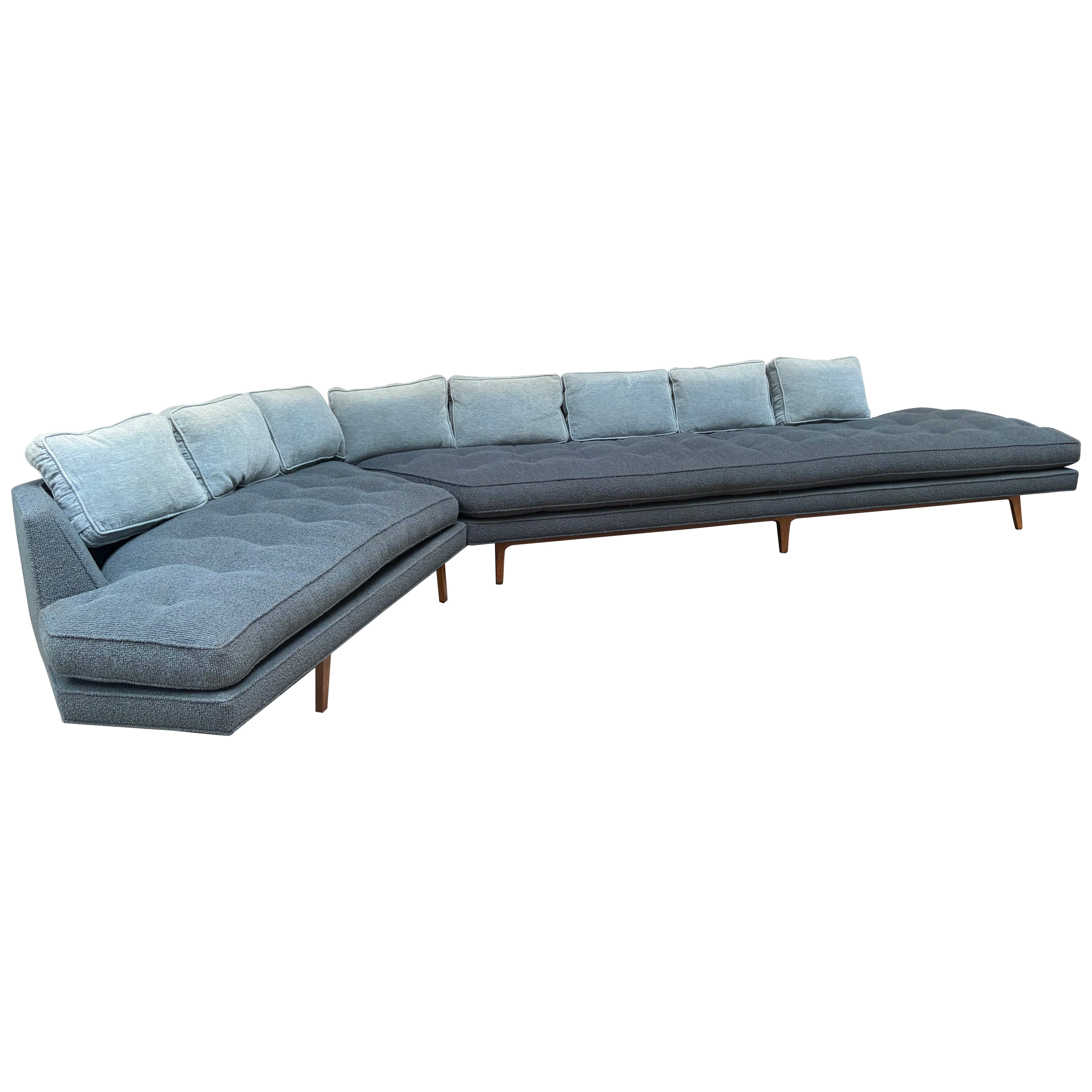 Fabelhaftes 2-teiliges Ecksofa im XL-Harvey-Probber-Stil im Angebot