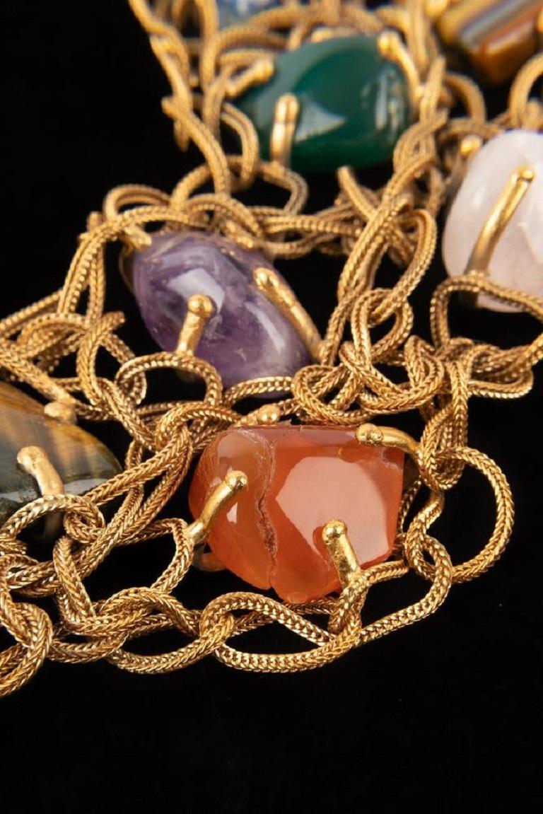 Fabulous Yves Saint Laurent Stone Necklace, 1988 6