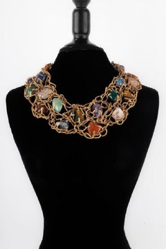 Fabulous Yves Saint Laurent Stone Necklace, 1988