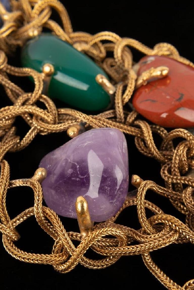 Women's Fabulous Yves Saint Laurent Stone Necklace, 1988