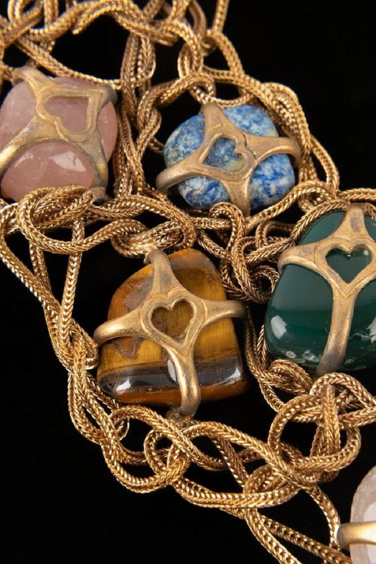 Fabulous Yves Saint Laurent Stone Necklace, 1988 2