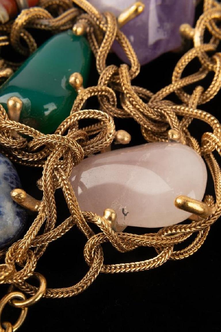 Fabulous Yves Saint Laurent Stone Necklace, 1988 3