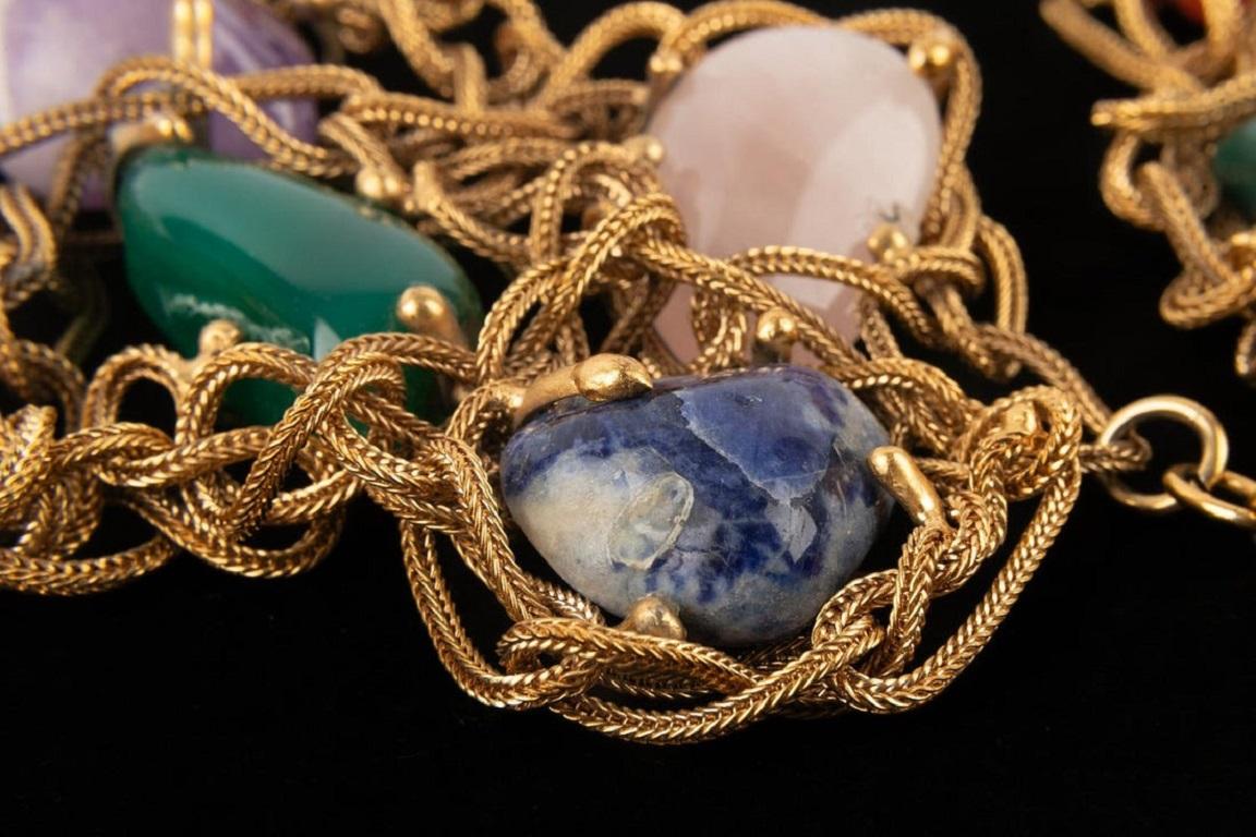 Fabulous Yves Saint Laurent Stone Necklace, 1988 4