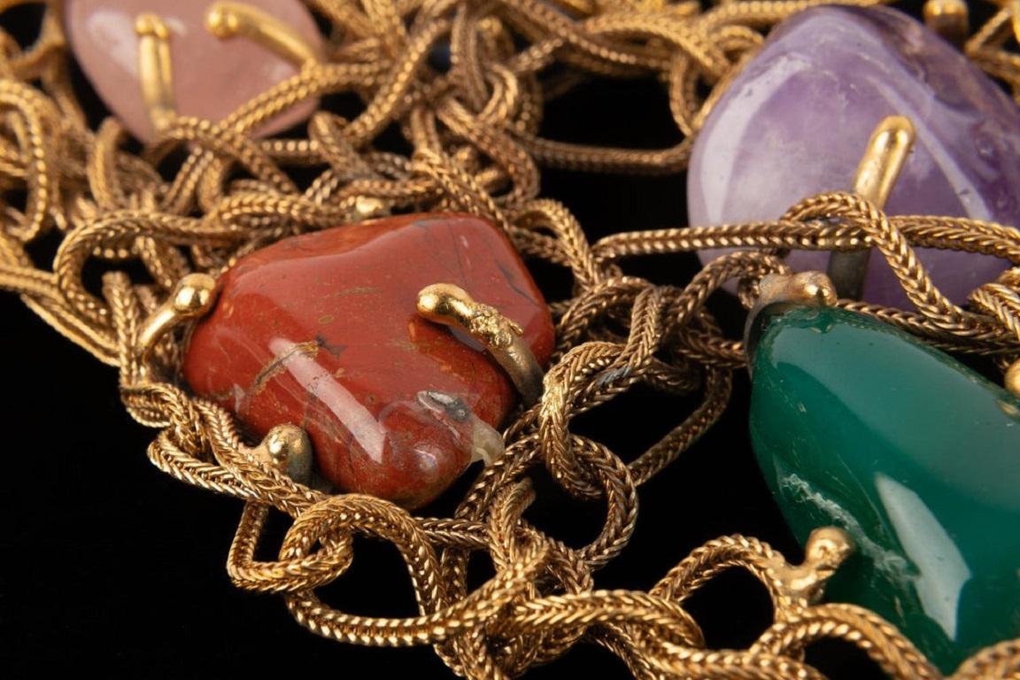 Fabulous Yves Saint Laurent Stone Necklace, 1988 5