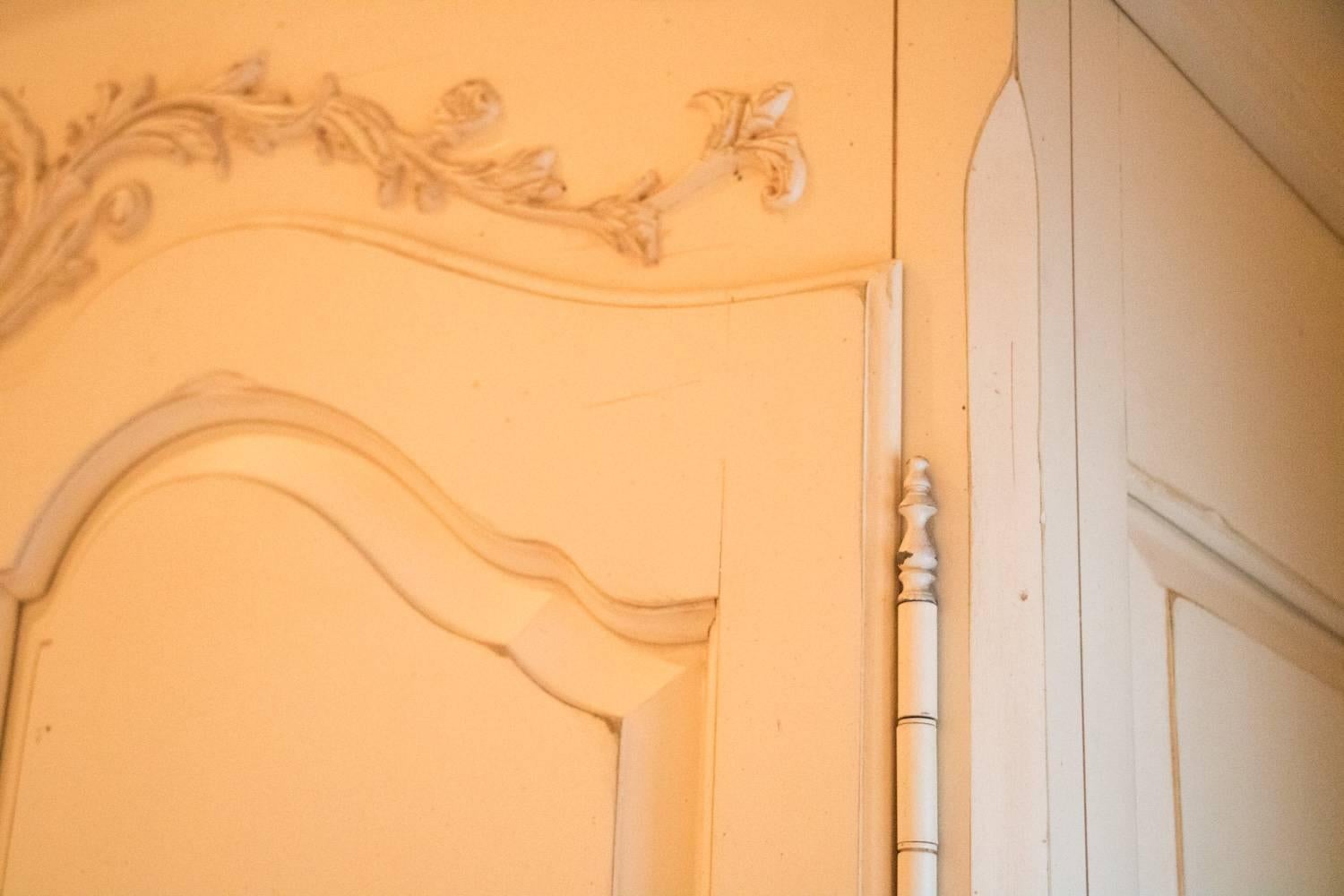 American ON SALE NOW!  Fabulously French Armoire Carved Detail French Creme White