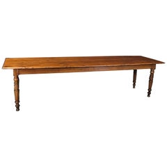  Fabulously Long Character Rich French Country Pine Farmhouse Table