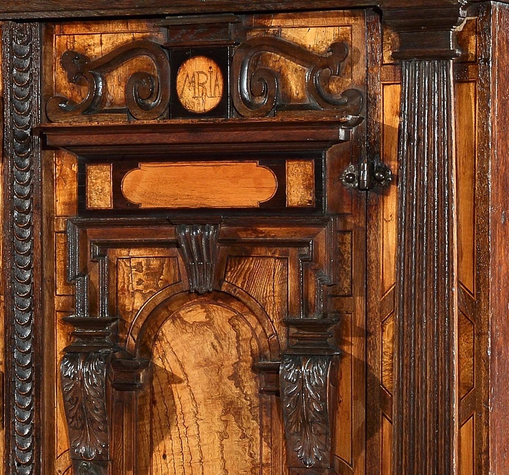 Facade Cabinet Fassadenschrank Cupboard Wardrobe Renaissance German Walnut Elm 6
