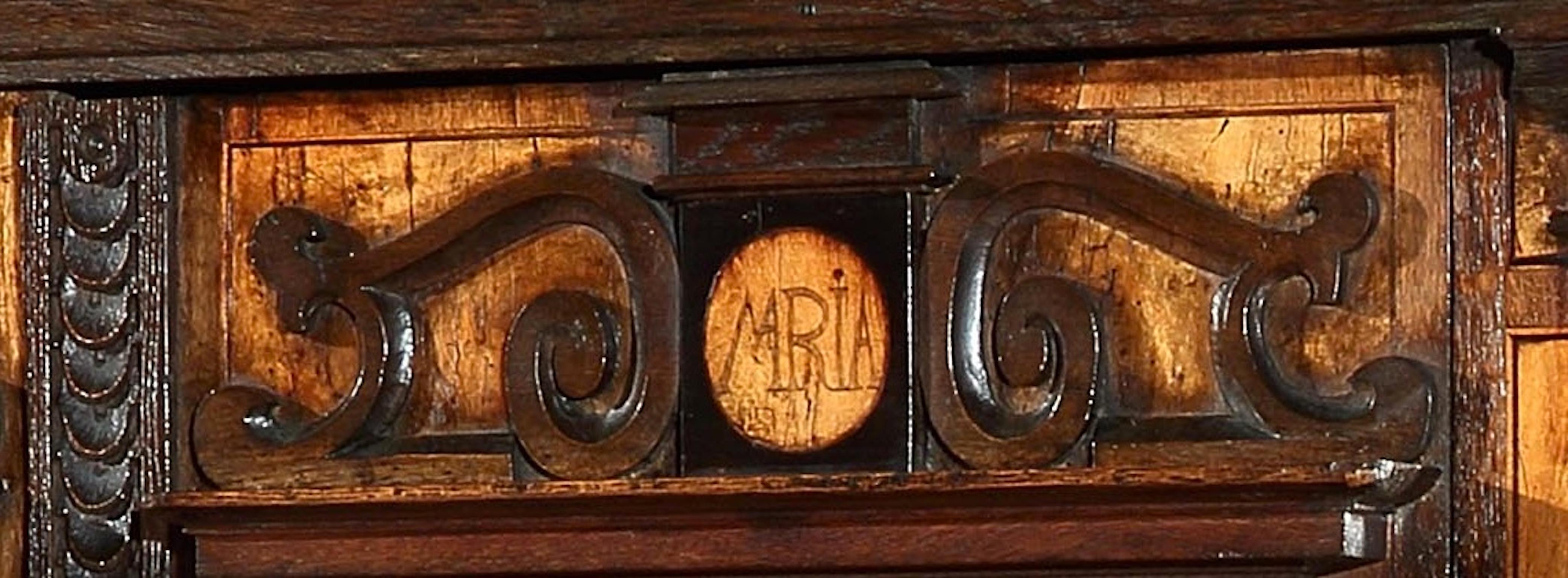 Early 17th Century Facade Cabinet Fassadenschrank Cupboard Wardrobe Renaissance German Walnut Elm