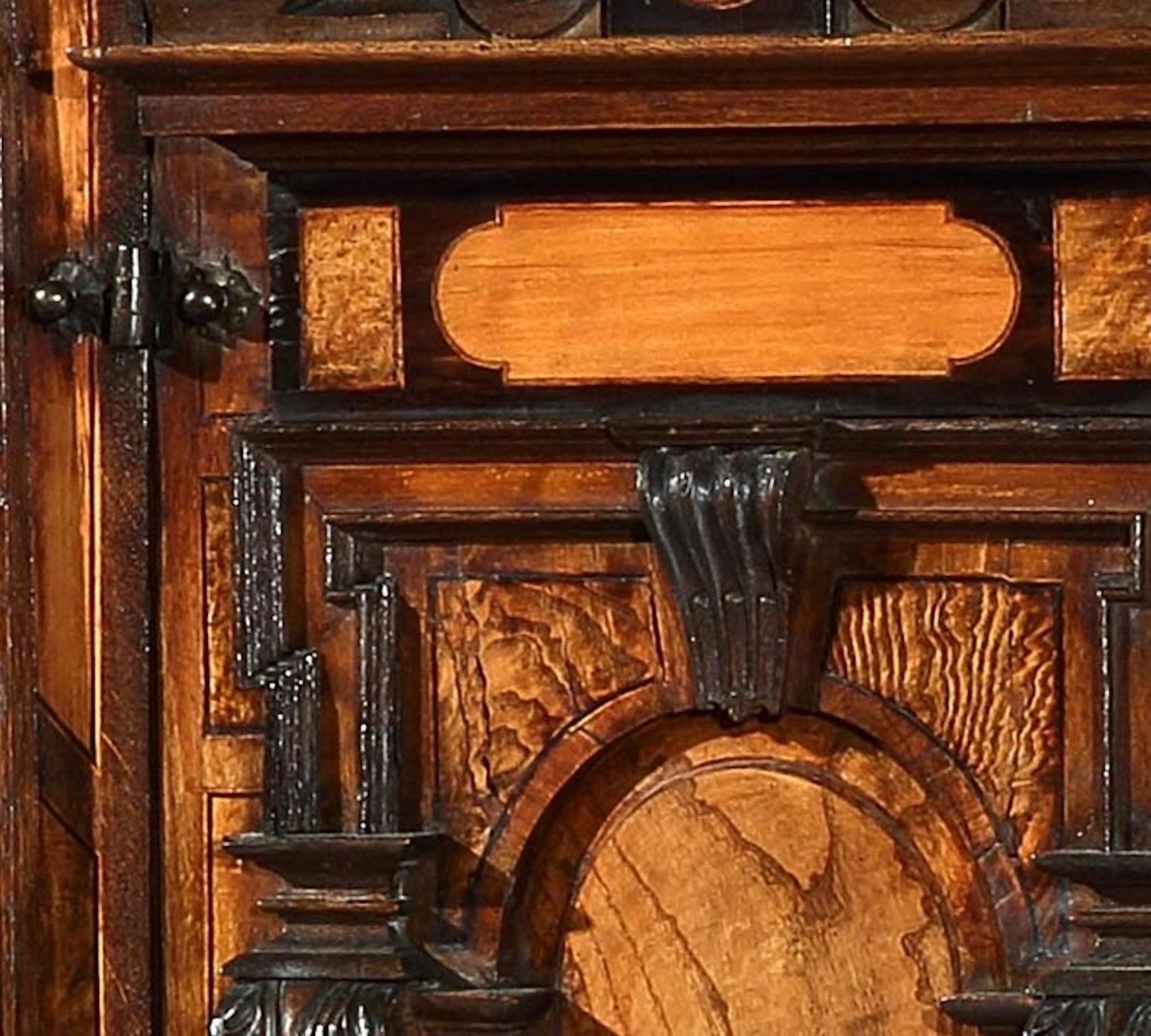 Facade Cabinet Fassadenschrank Cupboard Wardrobe Renaissance German Walnut Elm 1