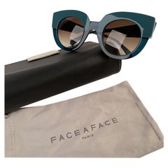 Face a Face Bicolor Sunglasses Masai 1 Duck Blue and Green with Case