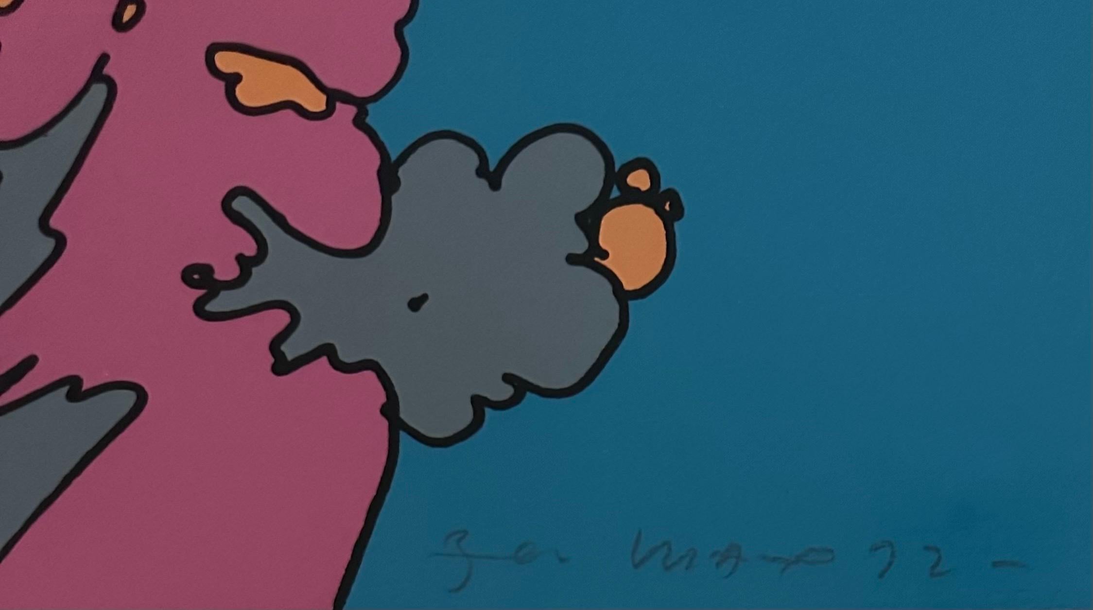 „Face and Sunset“ Serigraphie in limitierter Auflage von Peter Max 1972 im Angebot 4
