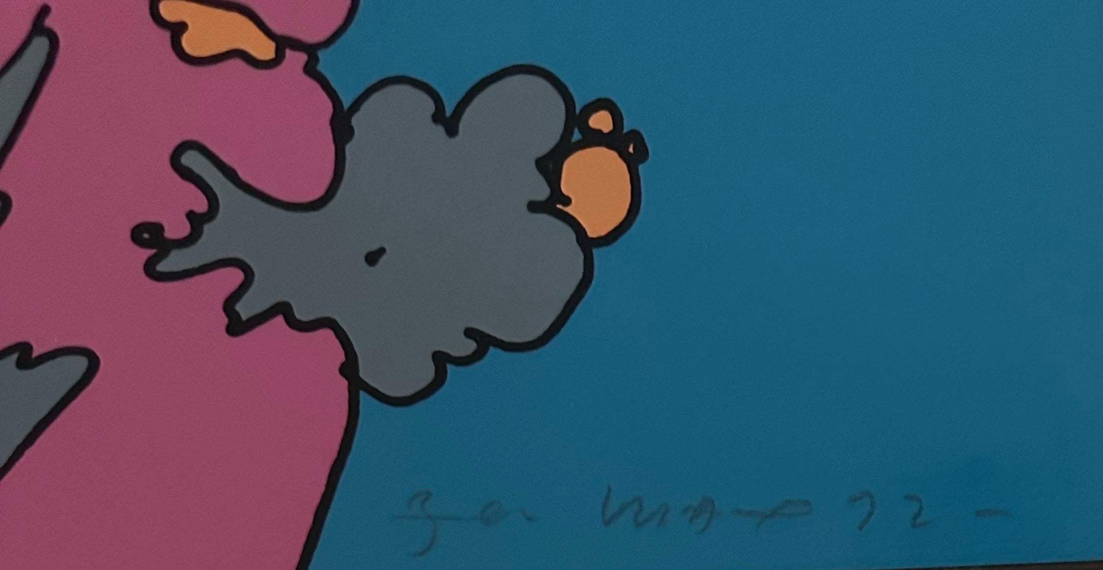 „Face and Sunset“ Serigraphie in limitierter Auflage von Peter Max 1972 im Angebot 5