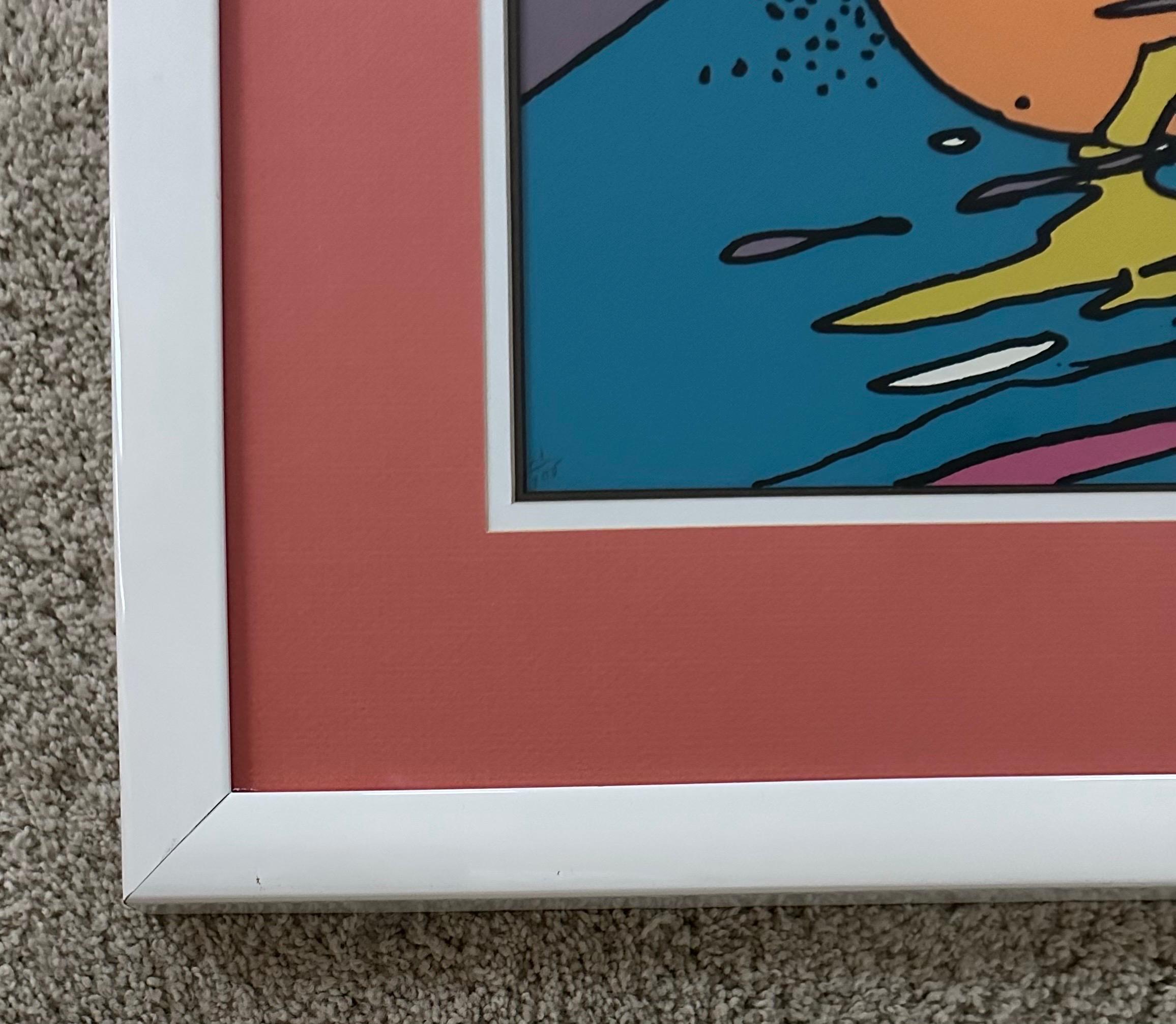 „Face and Sunset“ Serigraphie in limitierter Auflage von Peter Max 1972 im Angebot 6
