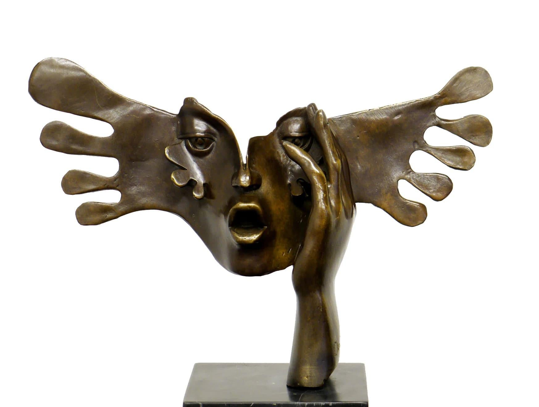 Modern Face Art Mask – The Fright – Salvador Dalí Sculpture For Sale