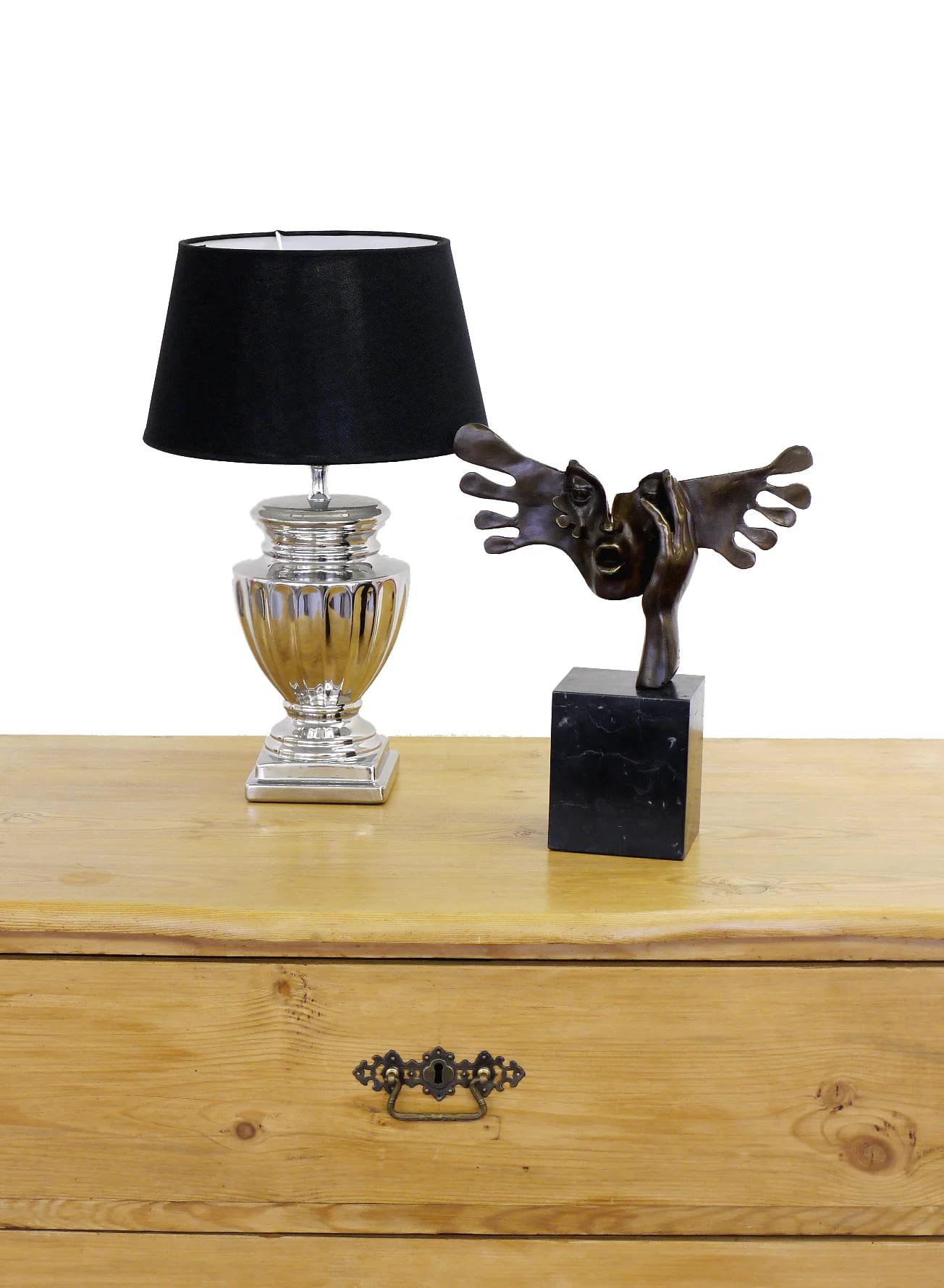 20th Century Face Art Mask – The Fright – Salvador Dalí Sculpture For Sale