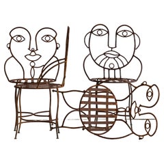 Face Chairs by John Risley c. 1970