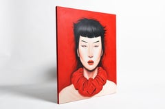 "FACE" Pittura contemporanea di una donna