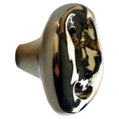 Face Knob in Polished Brass by Mike Serra