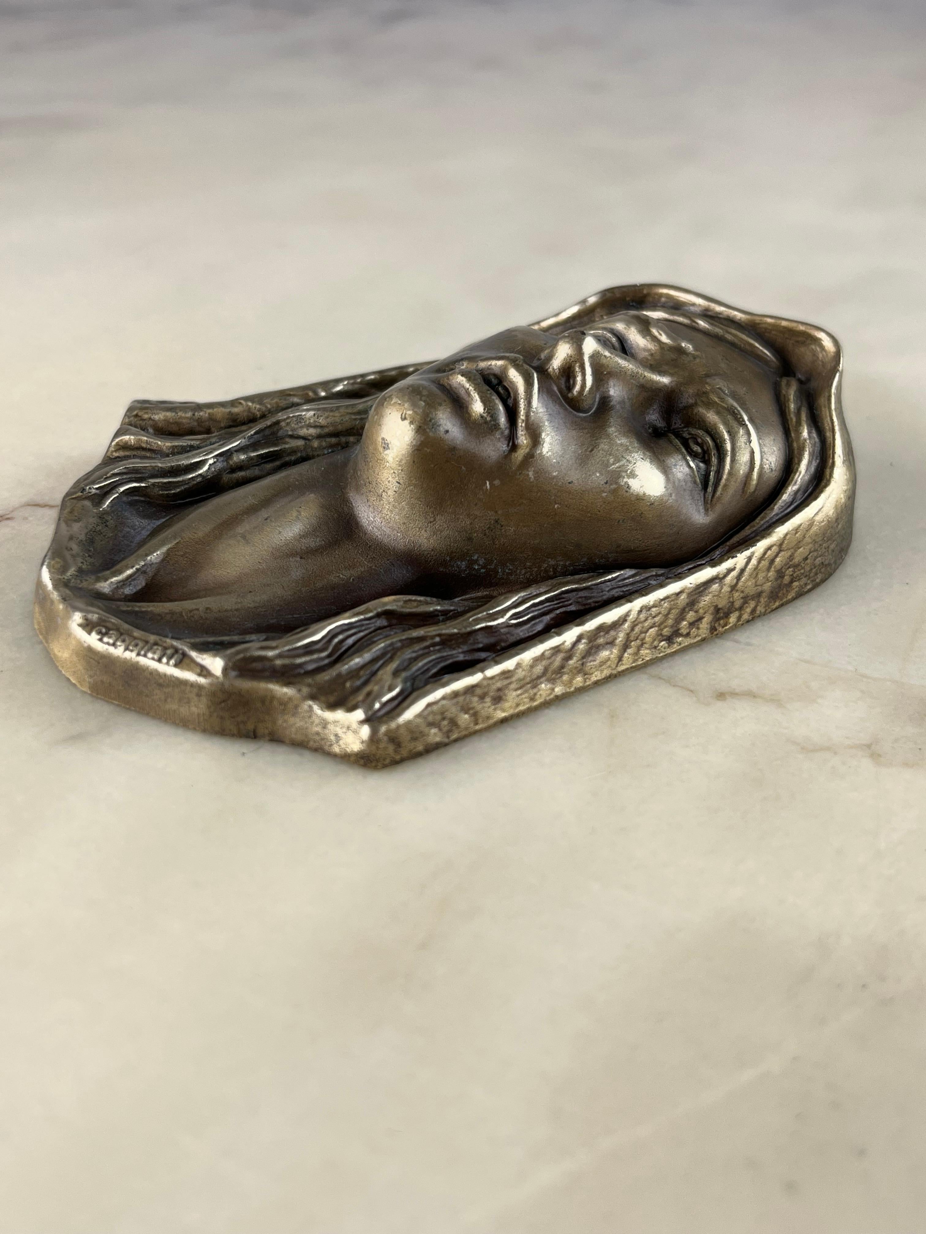 Rostro de Madonna de latón, Italia, años 80 Italiano en venta