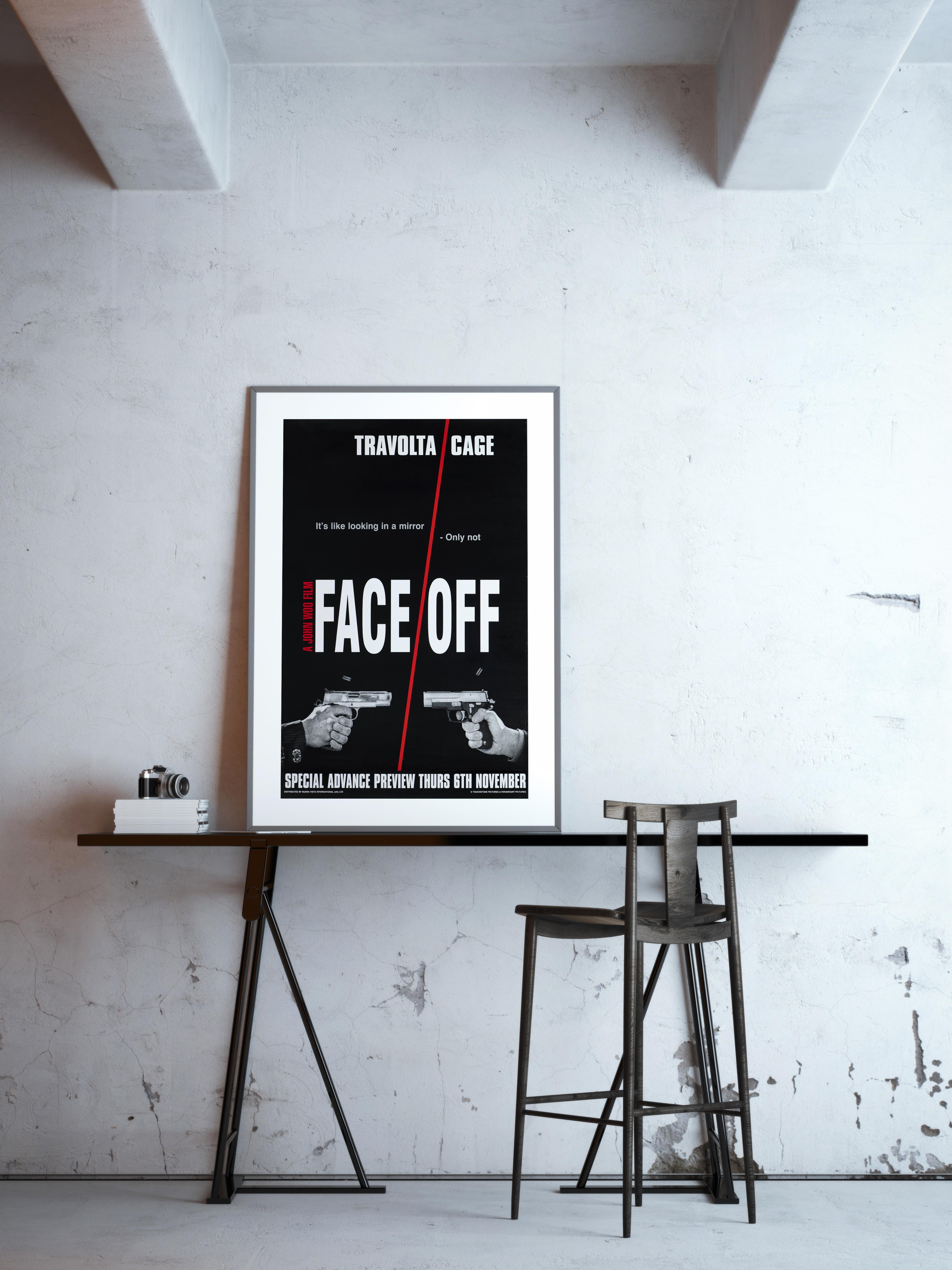 Post-Modern 'Face/Off' Original British Double Crown Movie Poster, 1997 For Sale