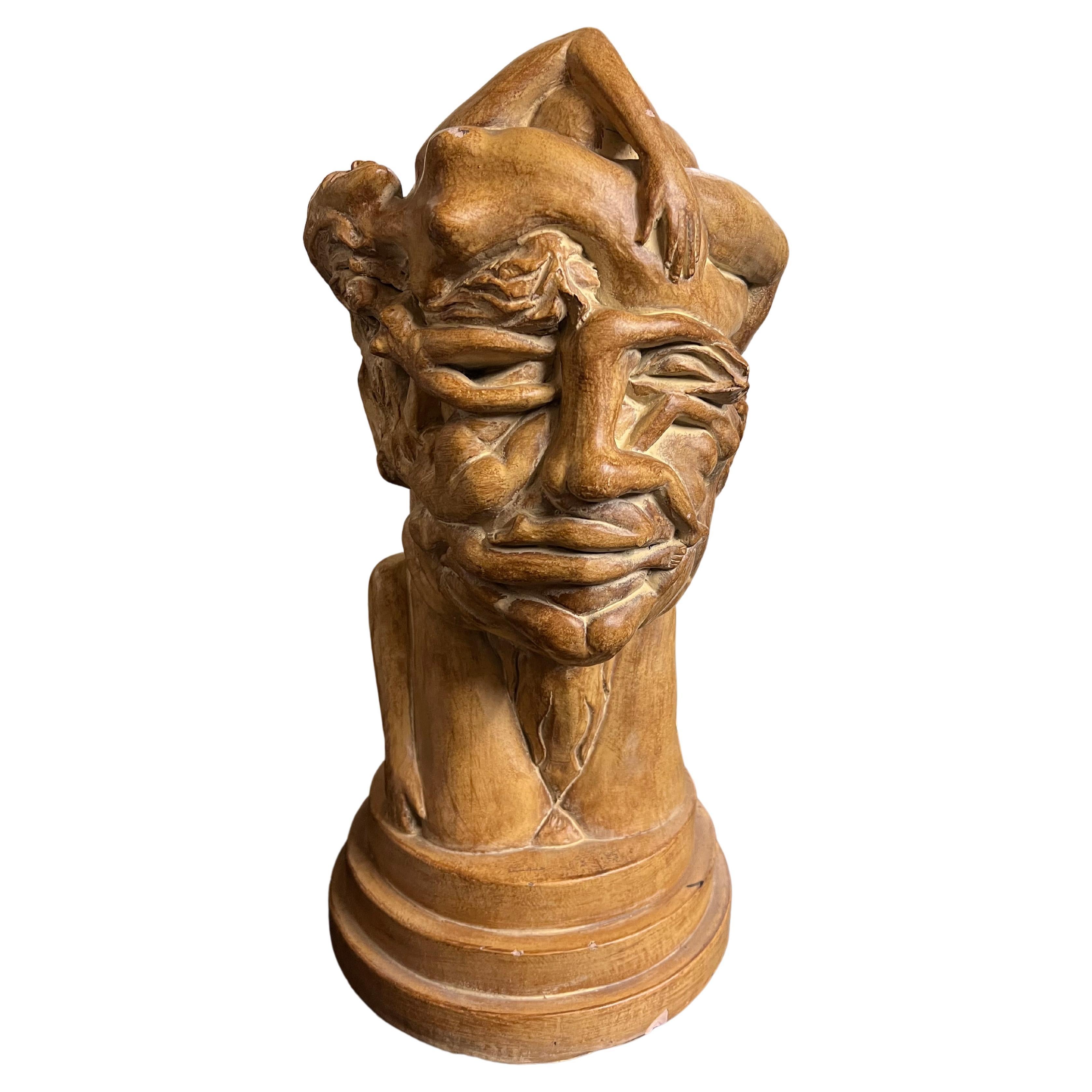 Sculpture de visage ou de buste en vente