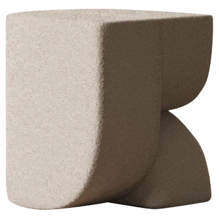 Face Pouf Beige by Hermhaus For Sale