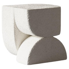 Off-White Face-Hocker von Hermhaus