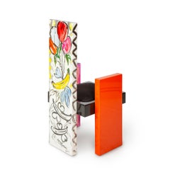 Face to Face Colorful Urban Handpainted Wood Lacquer Chair by Roham Shamekh