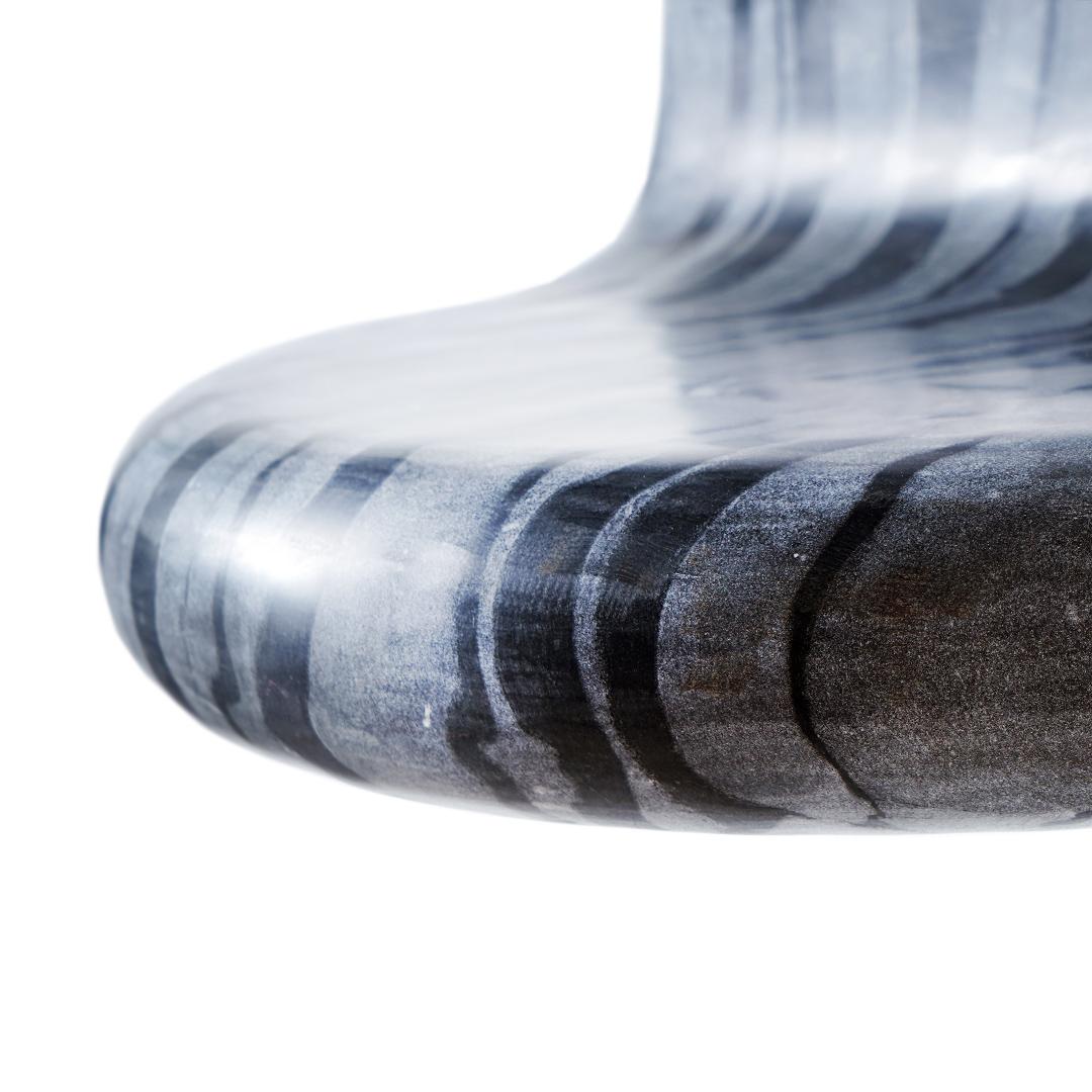Face To Face Graphito Marble 1 Shelf by Jean Pascal Levy-Trumet
Limited Edition.
Dimensions: D 33,95 x W 33,95 x H 40 cm.
Materials: Graphito marble.

After graduating from 4 years of studies of scenography at Ecole Nationale Supérieure des Arts