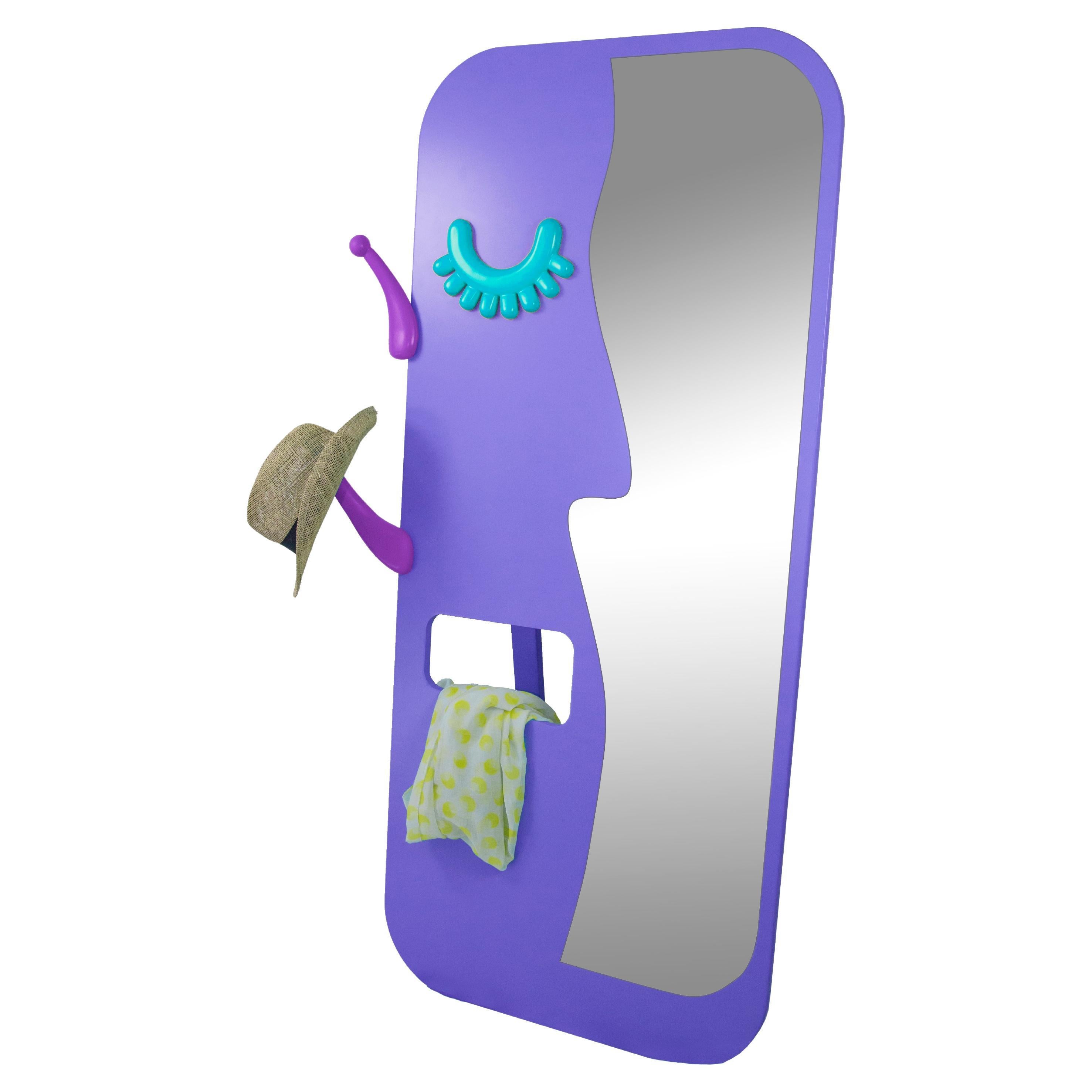 Face to Face L Lilac Colorful full-Length Mirror For Sale