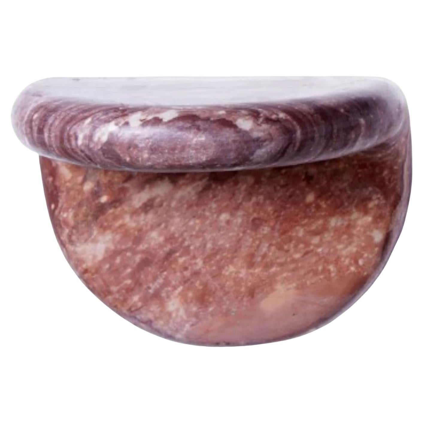Face To Face Red Marble 2 Shelf by Jean Pascal Levy-Trumet
