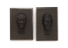 Faces Set di Piegatto, una scultura da parete contemporanea