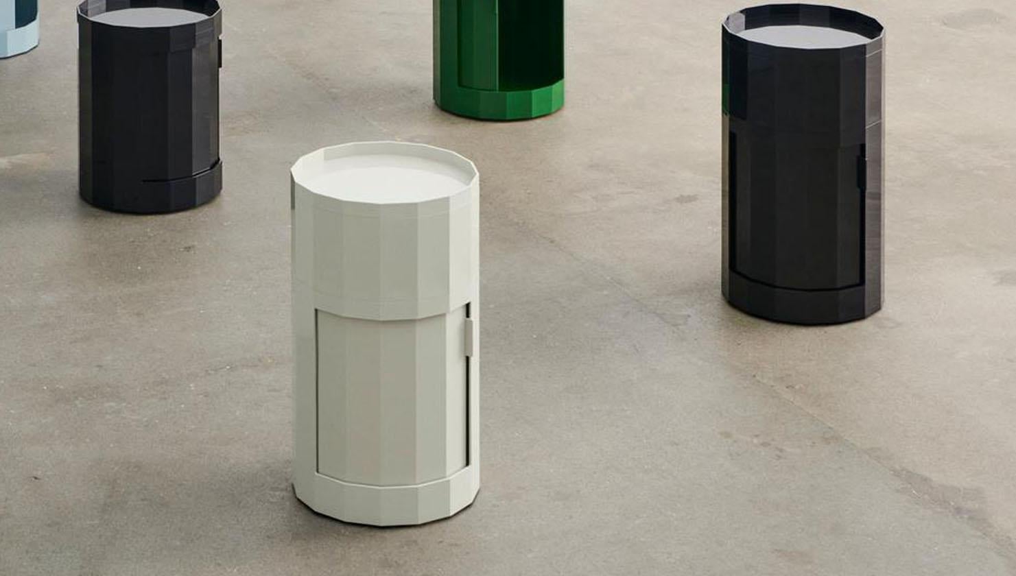 Cinese Mobiletto Facet alto, grigio nebbioso, ABS di Stefan Scholten per Hay in vendita