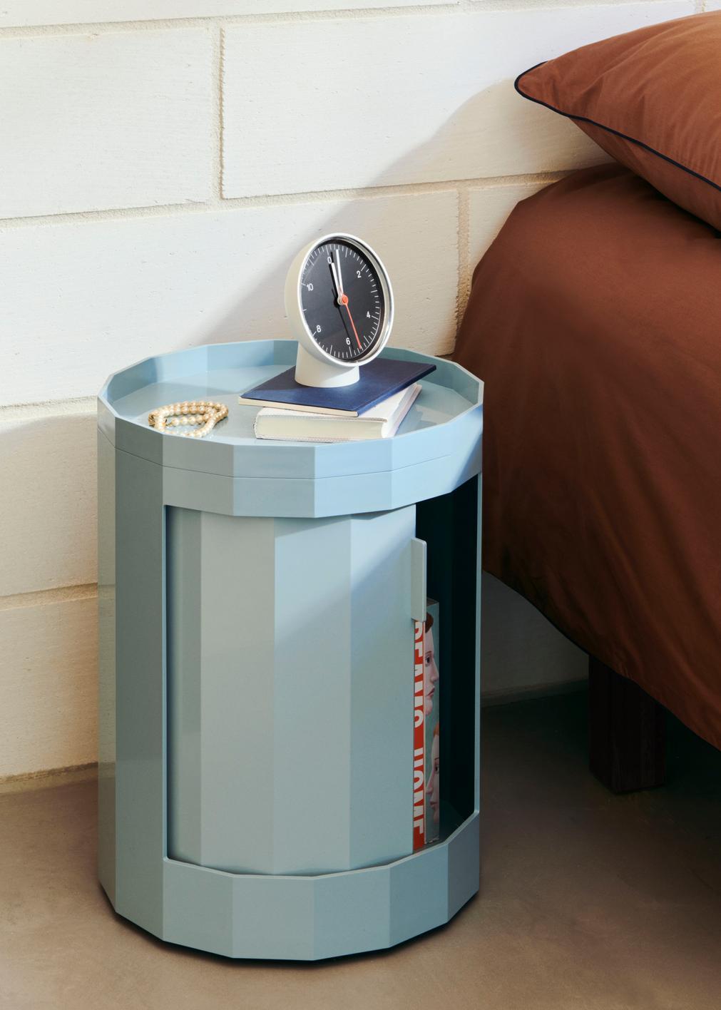 XXIe siècle et contemporain Meuble de rangement Low Facet bleu brumeux, ABS de Stefan Scholten pour Hay en vente