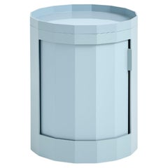 Meuble de rangement Low Facet bleu brumeux, ABS de Stefan Scholten pour Hay