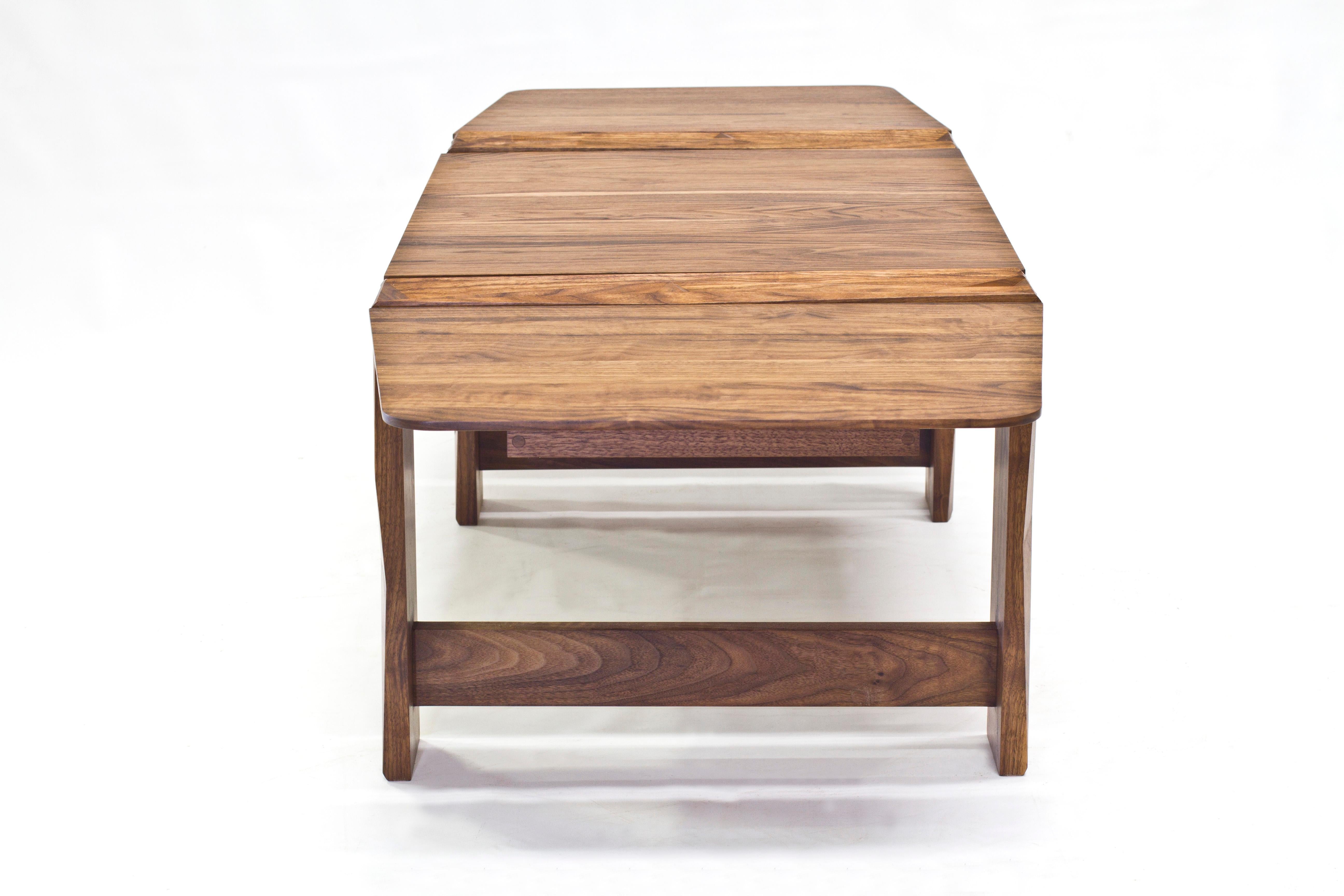 American Facet Coffee Table in Oiled Walnut by Davin Larkin for Wooda For Sale