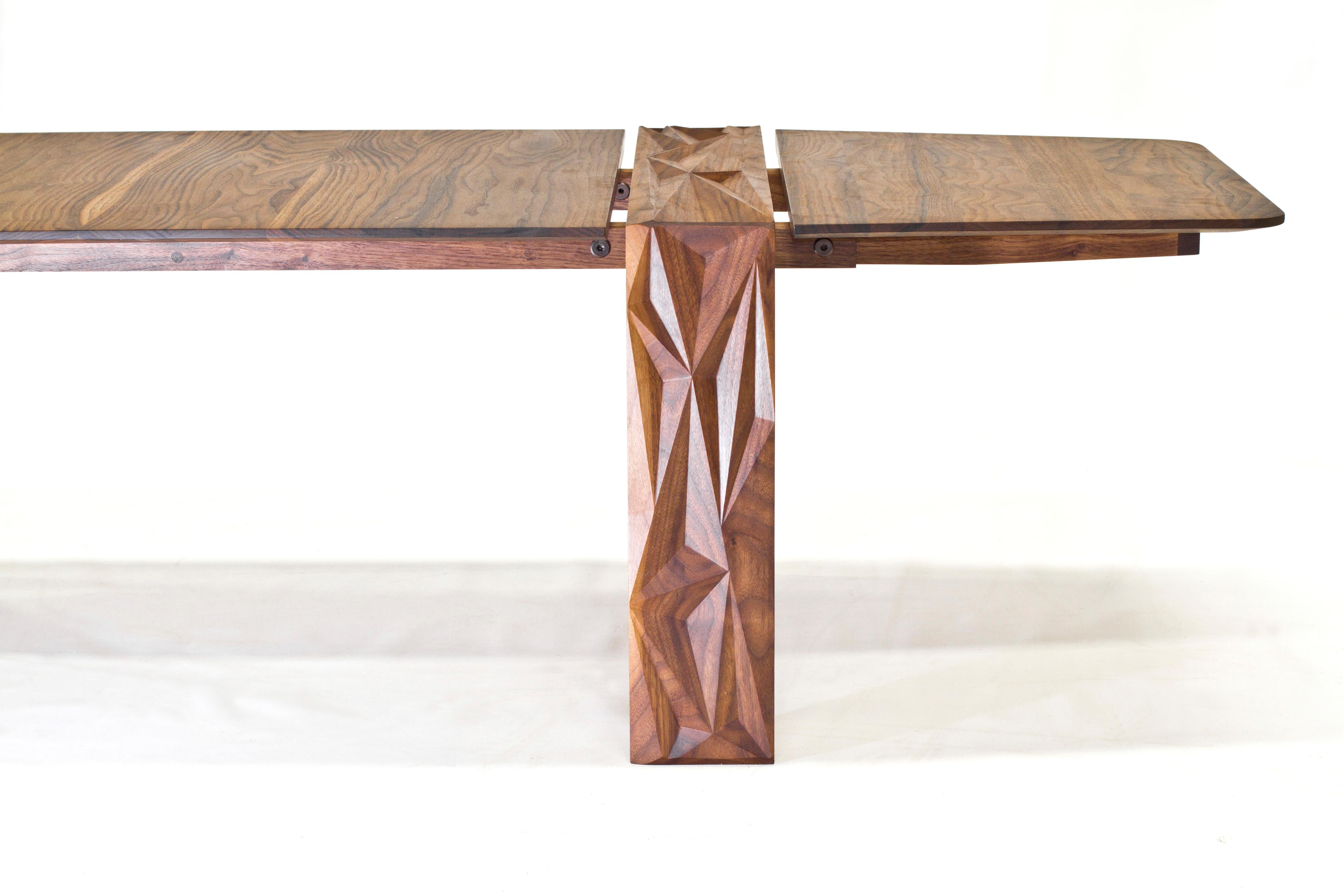 Contemporary Facet Coffee Table in Oiled Walnut by Davin Larkin for Wooda For Sale