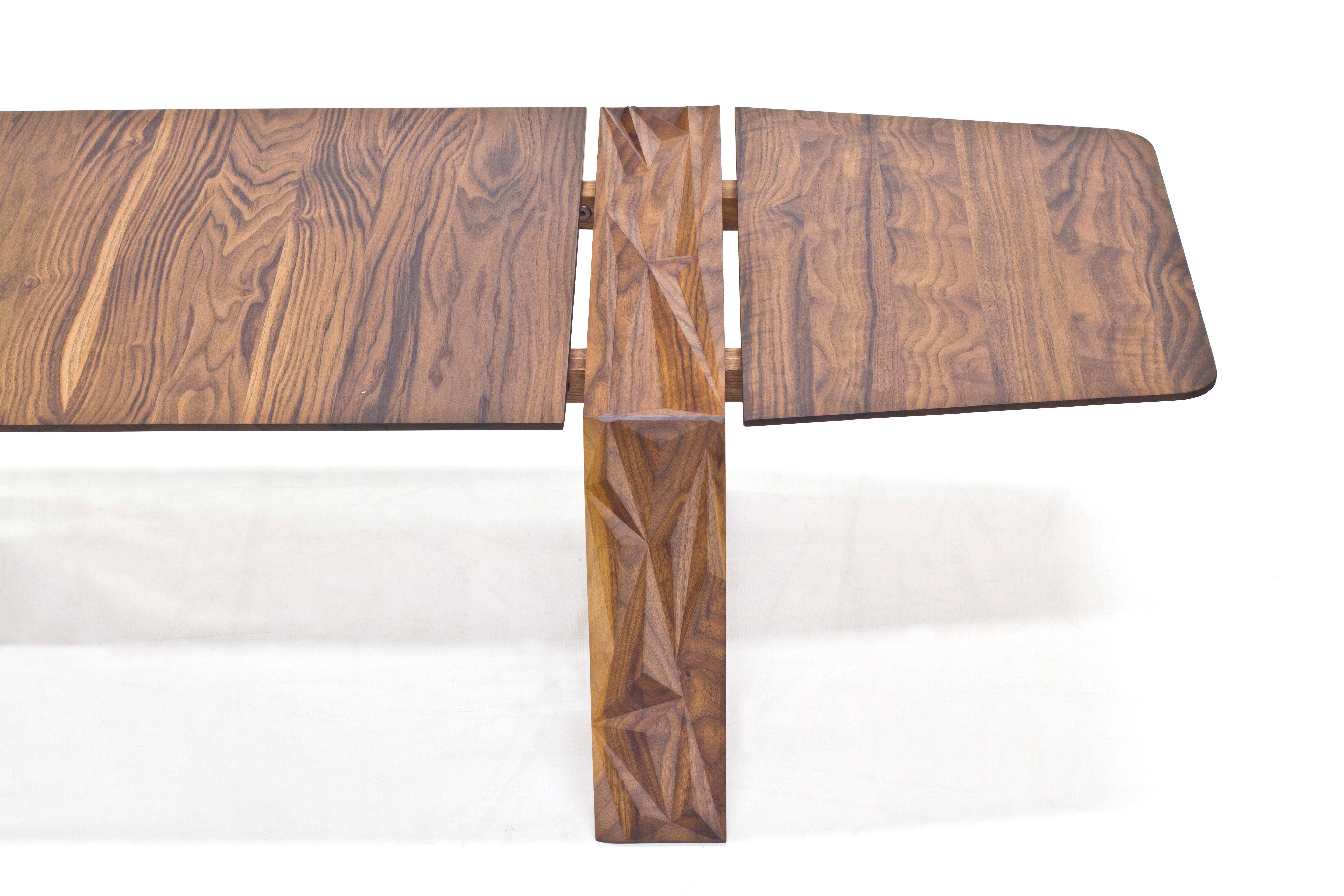 Contemporary Facet Coffee Table in Oiled Walnut by Davin Larkin for Wooda For Sale